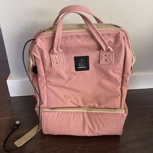 MOMIGO Breast Pump Backpack - Cooler and Moistureproof Bag- USB Charging port